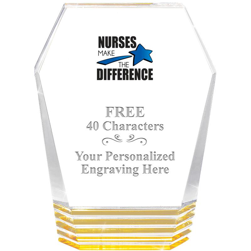 5" MONUMENT GOLD ROCKWELL ACRY