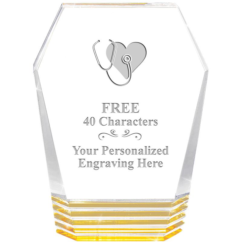 5" MONUMENT GOLD ROCKWELL ACRY