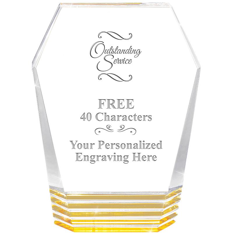 5" MONUMENT GOLD ROCKWELL ACRY