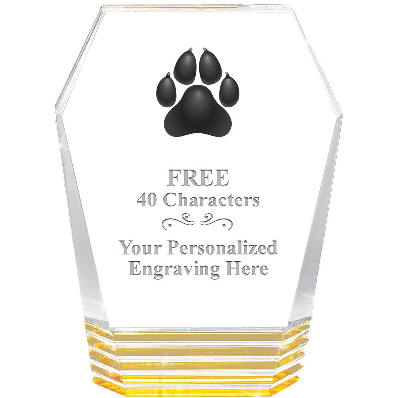 5" MONUMENT GOLD ROCKWELL ACRY