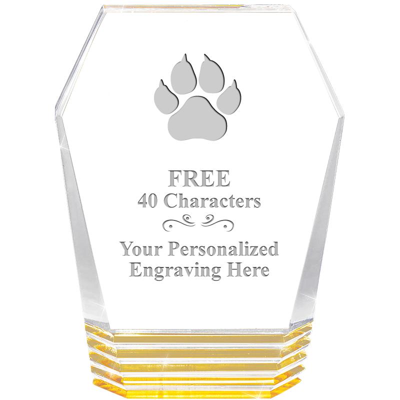 5" MONUMENT GOLD ROCKWELL ACRY