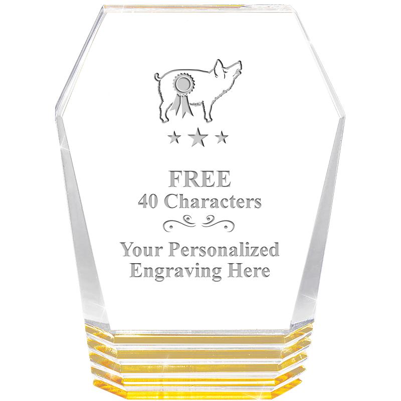 5" MONUMENT GOLD ROCKWELL ACRY