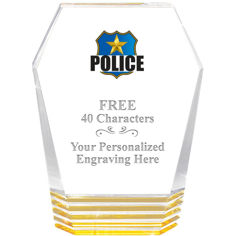 5" MONUMENT GOLD ROCKWELL ACRY