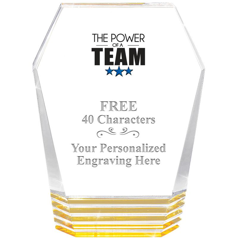 5" MONUMENT GOLD ROCKWELL ACRY