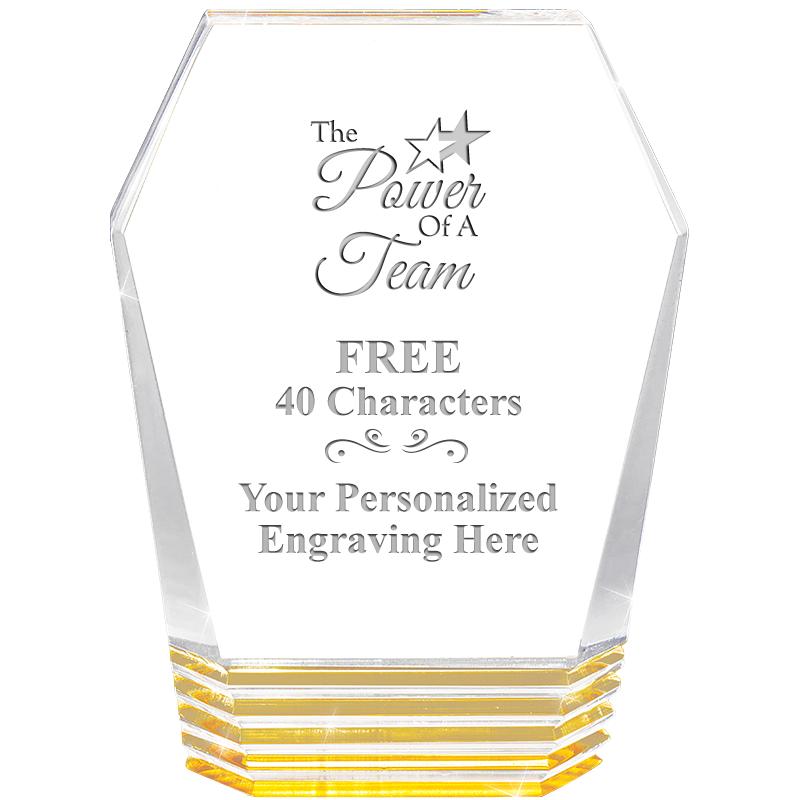 5" MONUMENT GOLD ROCKWELL ACRY