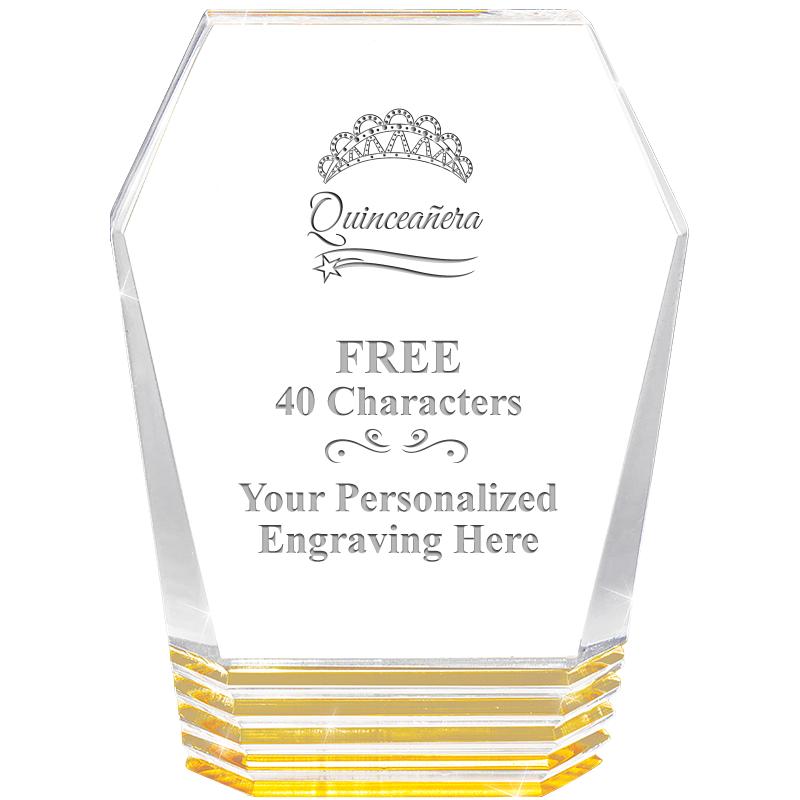 5" MONUMENT GOLD ROCKWELL ACRY