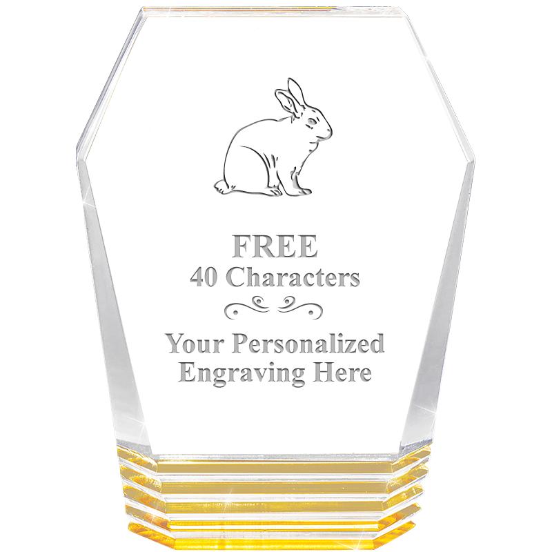 5" MONUMENT GOLD ROCKWELL ACRY