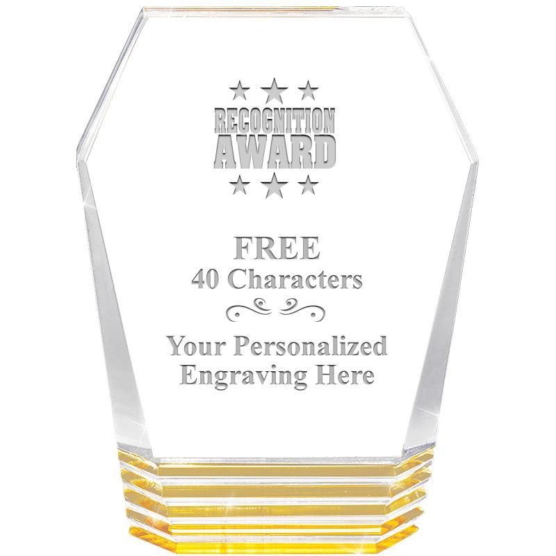 5" MONUMENT GOLD ROCKWELL ACRY