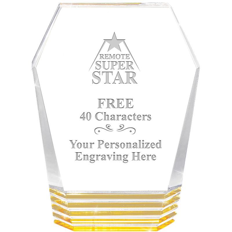 5" MONUMENT GOLD ROCKWELL ACRY