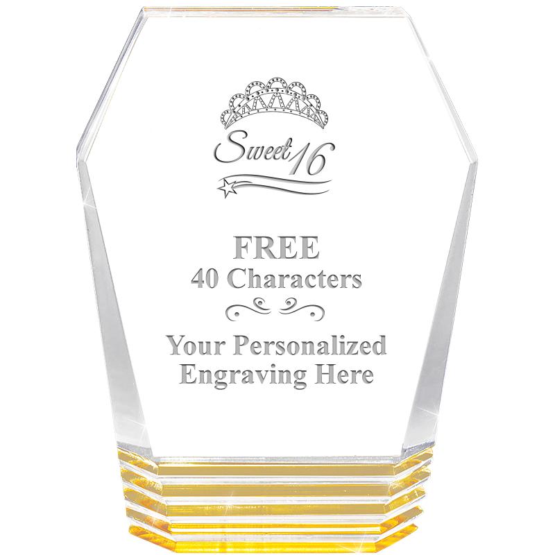 5" MONUMENT GOLD ROCKWELL ACRY