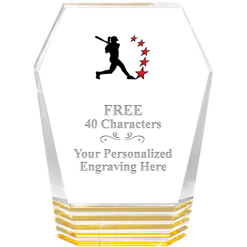 5" MONUMENT GOLD ROCKWELL ACRY