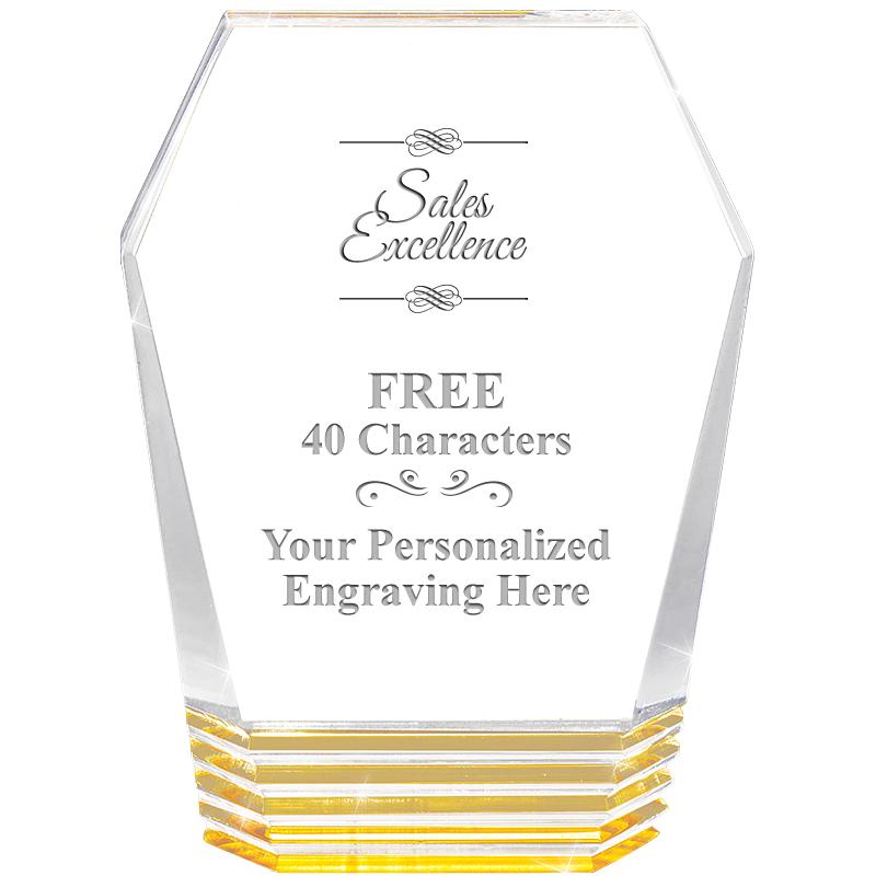 5" MONUMENT GOLD ROCKWELL ACRY