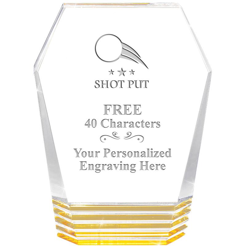 5" MONUMENT GOLD ROCKWELL ACRY