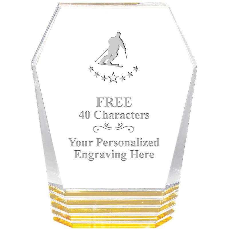 5" MONUMENT GOLD ROCKWELL ACRY