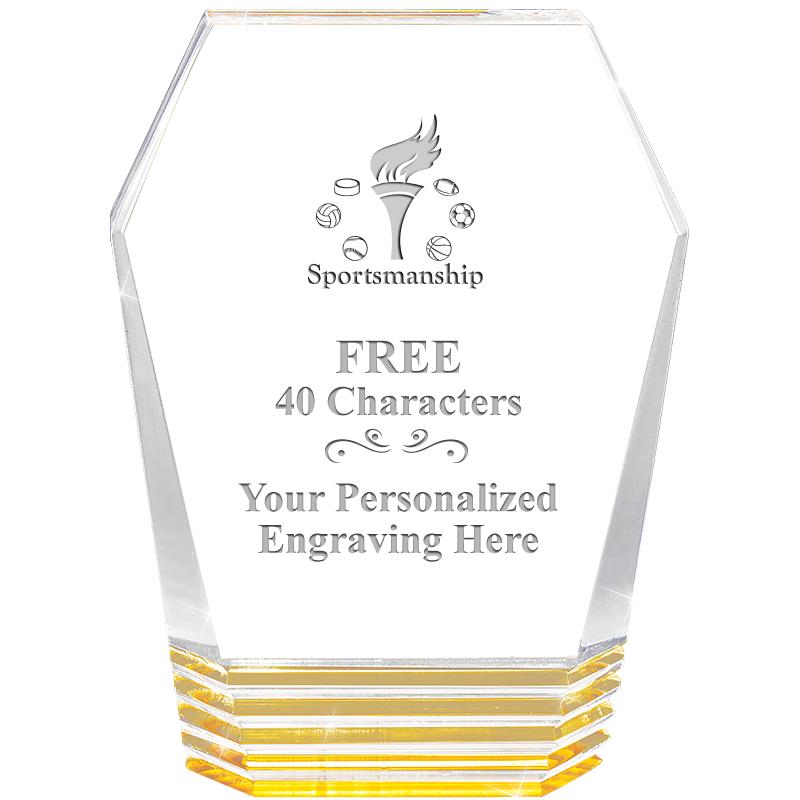 5" MONUMENT GOLD ROCKWELL ACRY