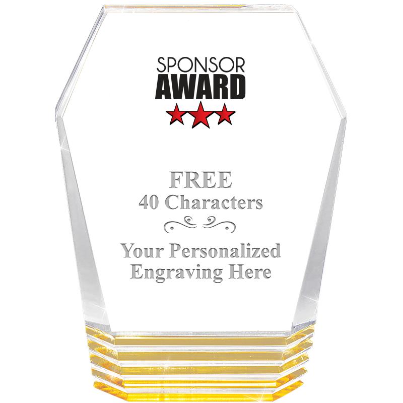 5" MONUMENT GOLD ROCKWELL ACRY