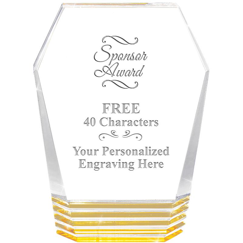 5" MONUMENT GOLD ROCKWELL ACRY