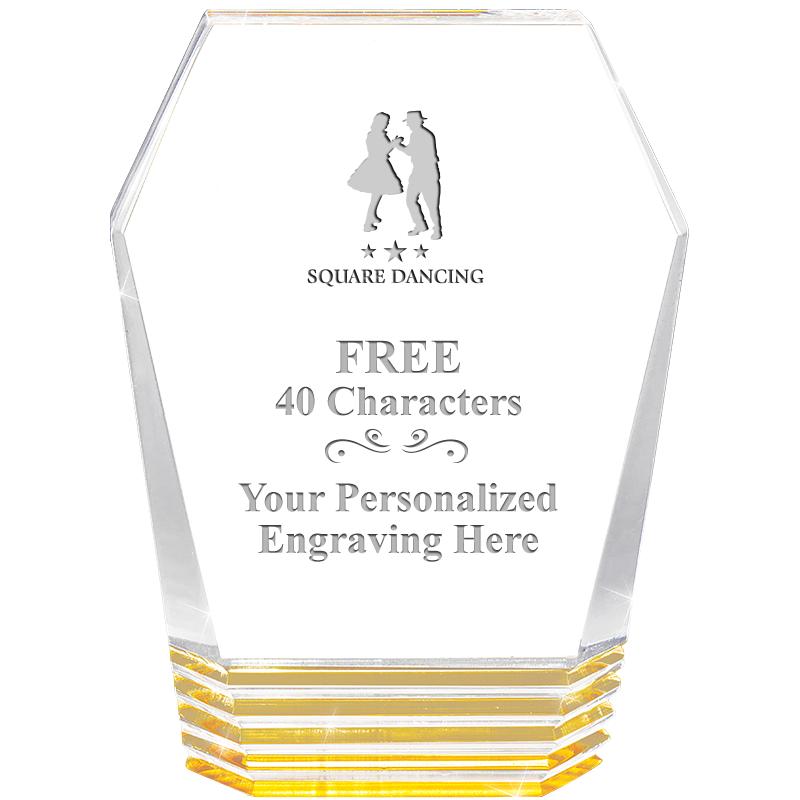 5" MONUMENT GOLD ROCKWELL ACRY