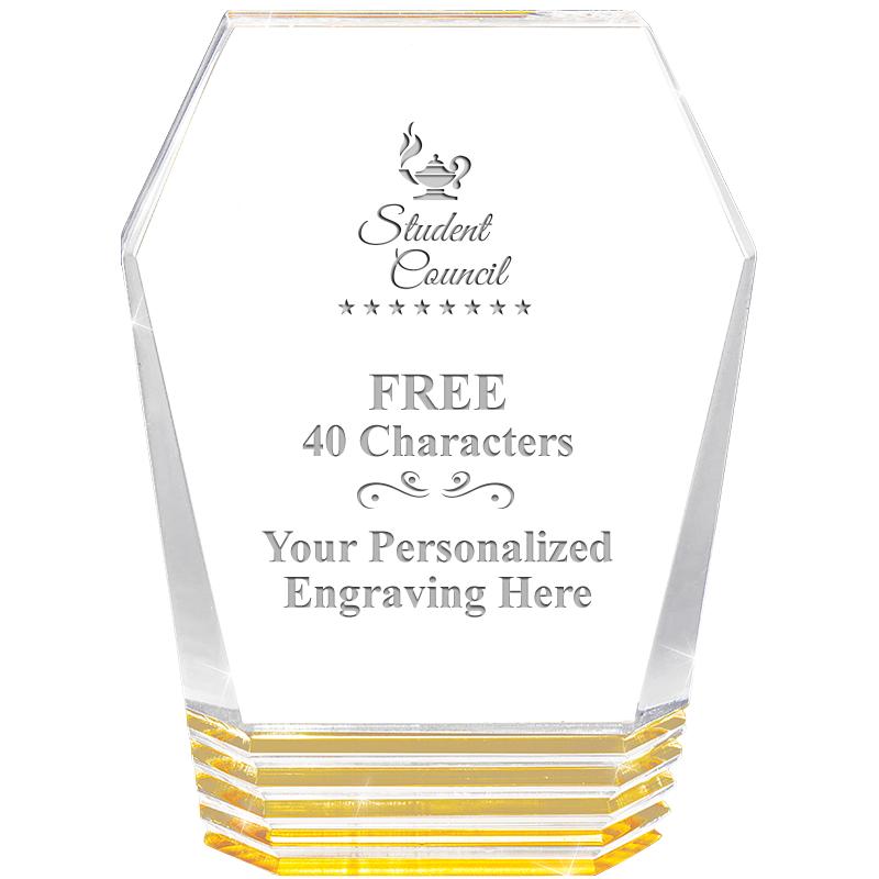 5" MONUMENT GOLD ROCKWELL ACRY