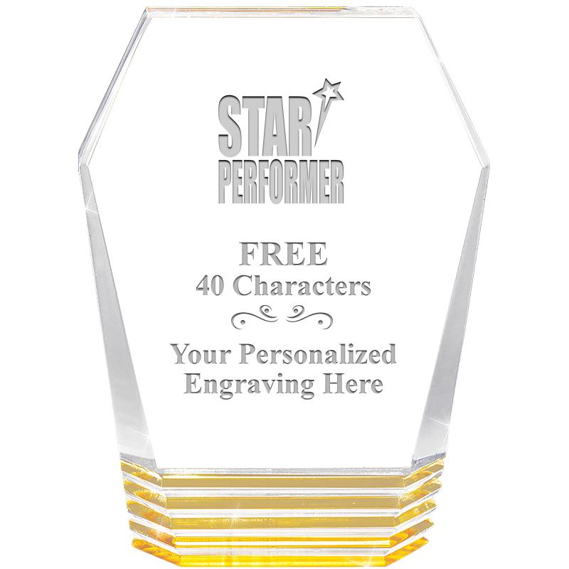 5" MONUMENT GOLD ROCKWELL ACRY