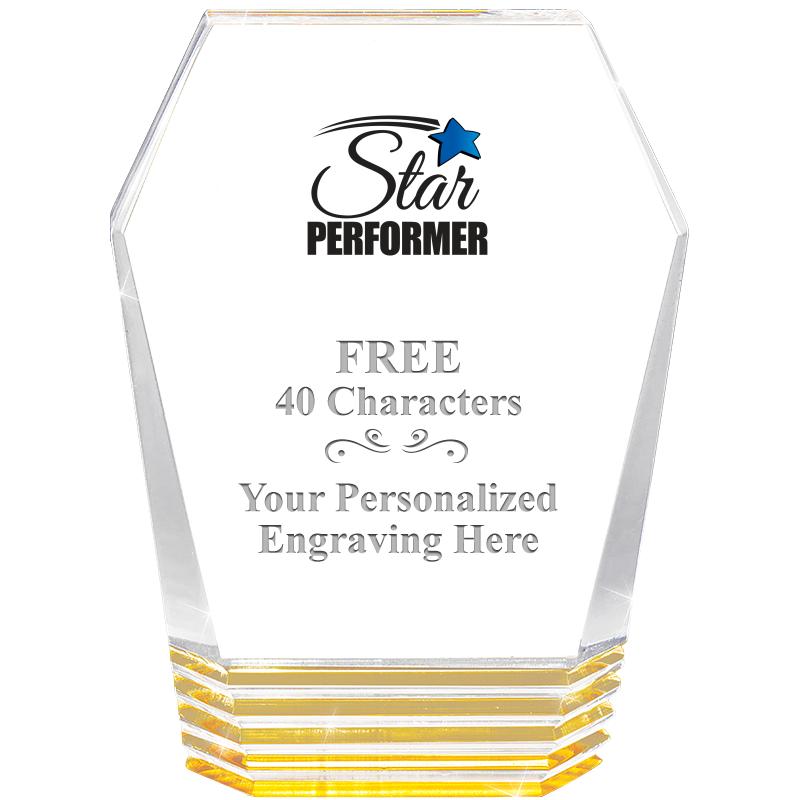 5" MONUMENT GOLD ROCKWELL ACRY