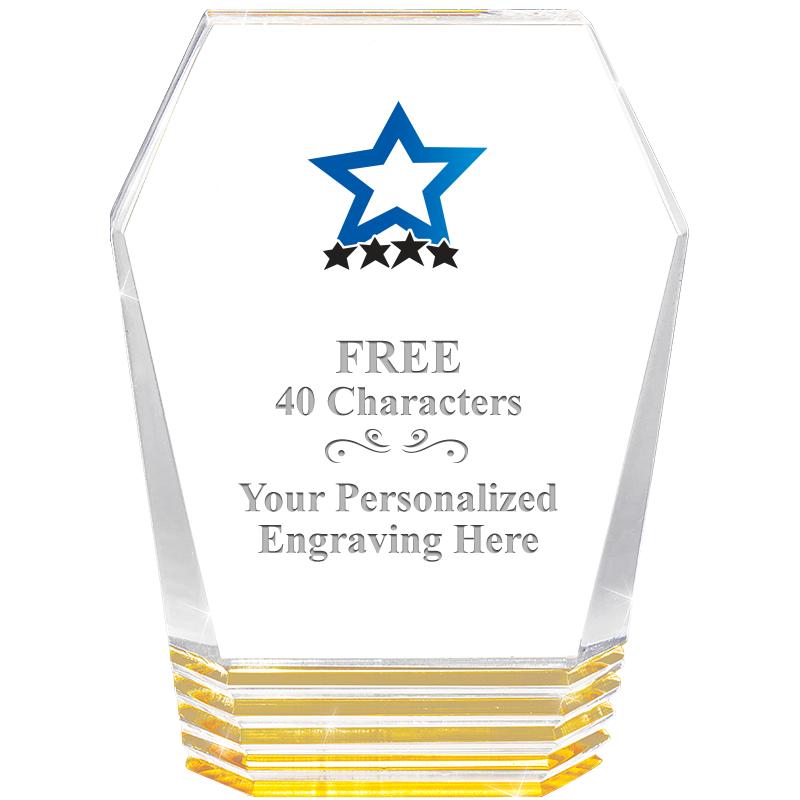 5" MONUMENT GOLD ROCKWELL ACRY