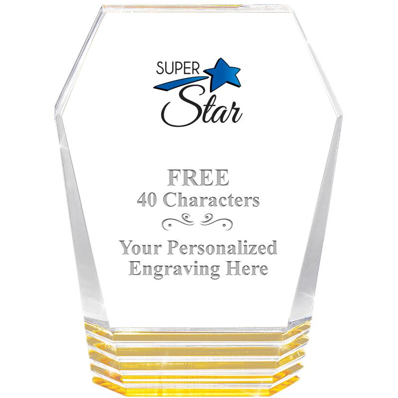 5" MONUMENT GOLD ROCKWELL ACRY