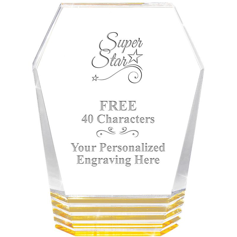 5" MONUMENT GOLD ROCKWELL ACRY