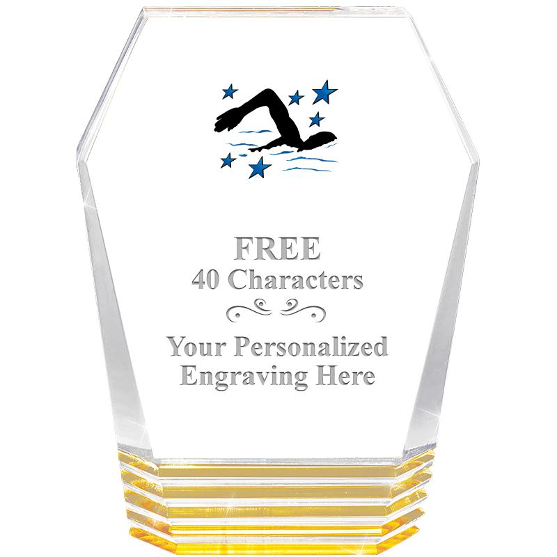 5" MONUMENT GOLD ROCKWELL ACRY