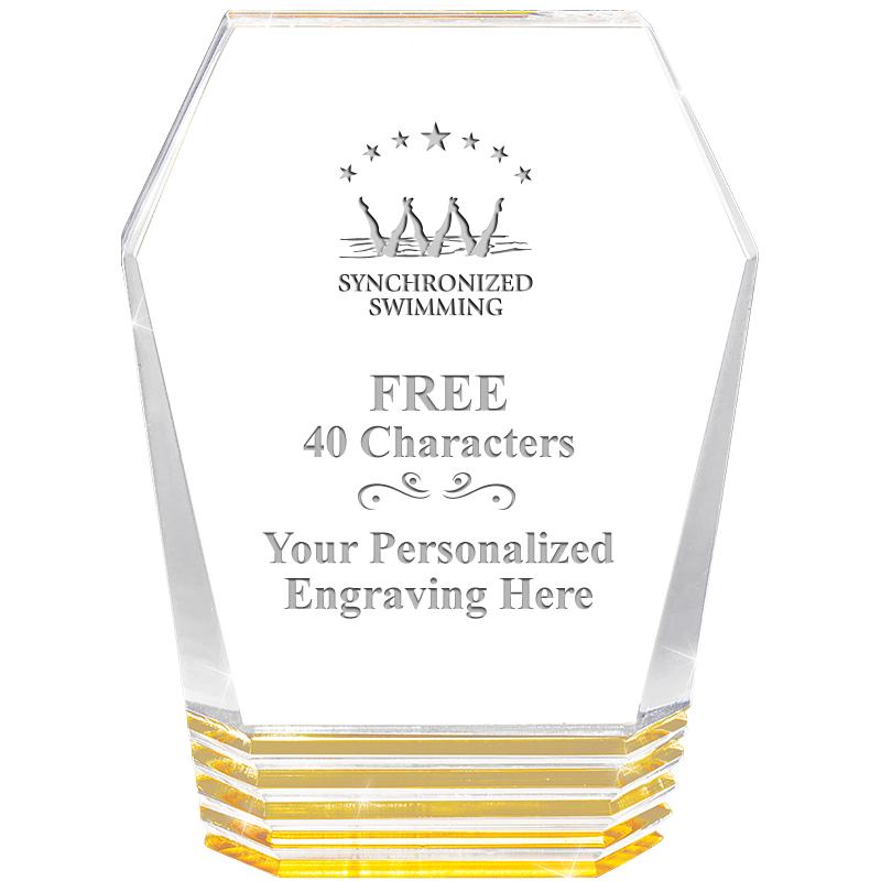 5" MONUMENT GOLD ROCKWELL ACRY