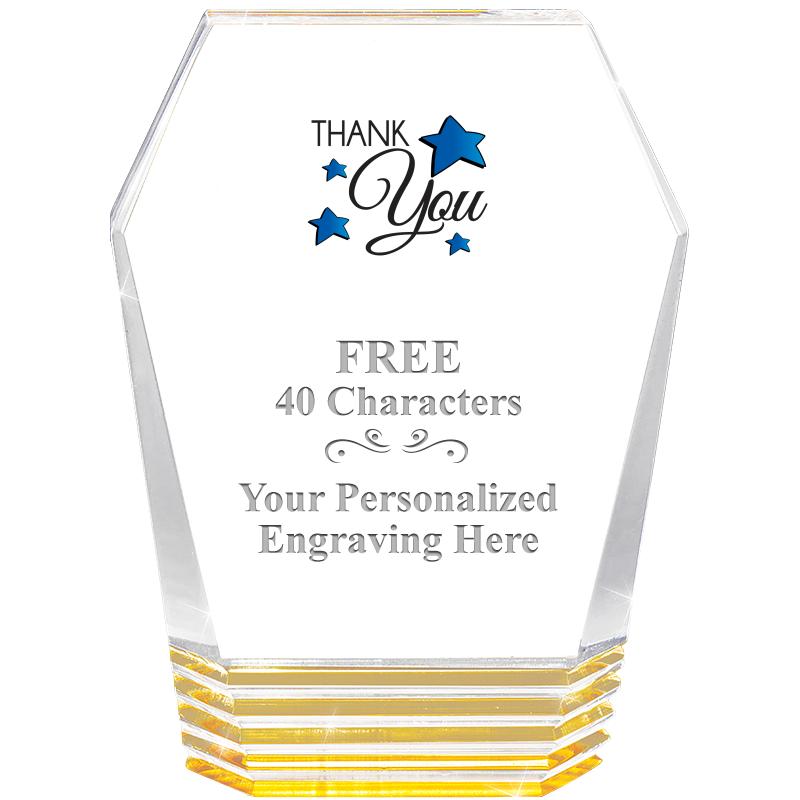 5" MONUMENT GOLD ROCKWELL ACRY