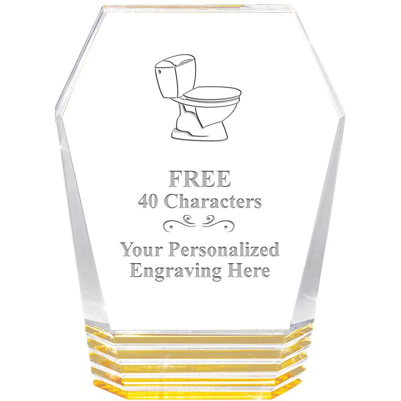 5" MONUMENT GOLD ROCKWELL ACRY