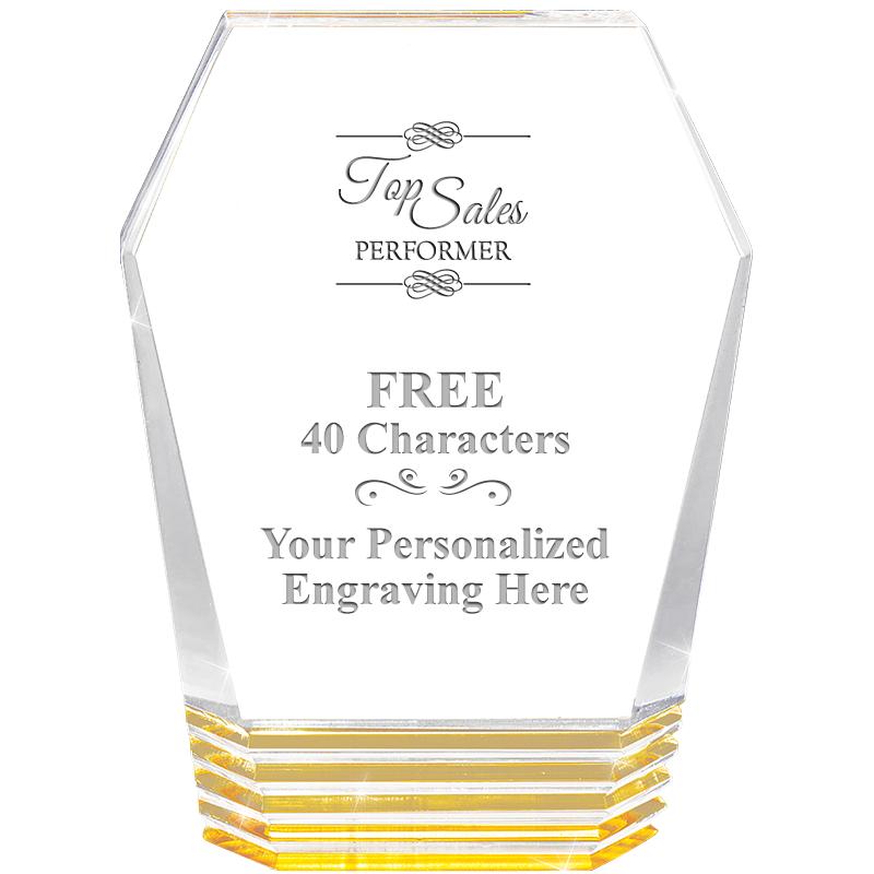 5" MONUMENT GOLD ROCKWELL ACRY