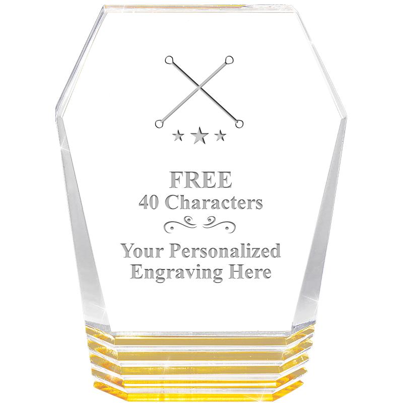 5" MONUMENT GOLD ROCKWELL ACRY