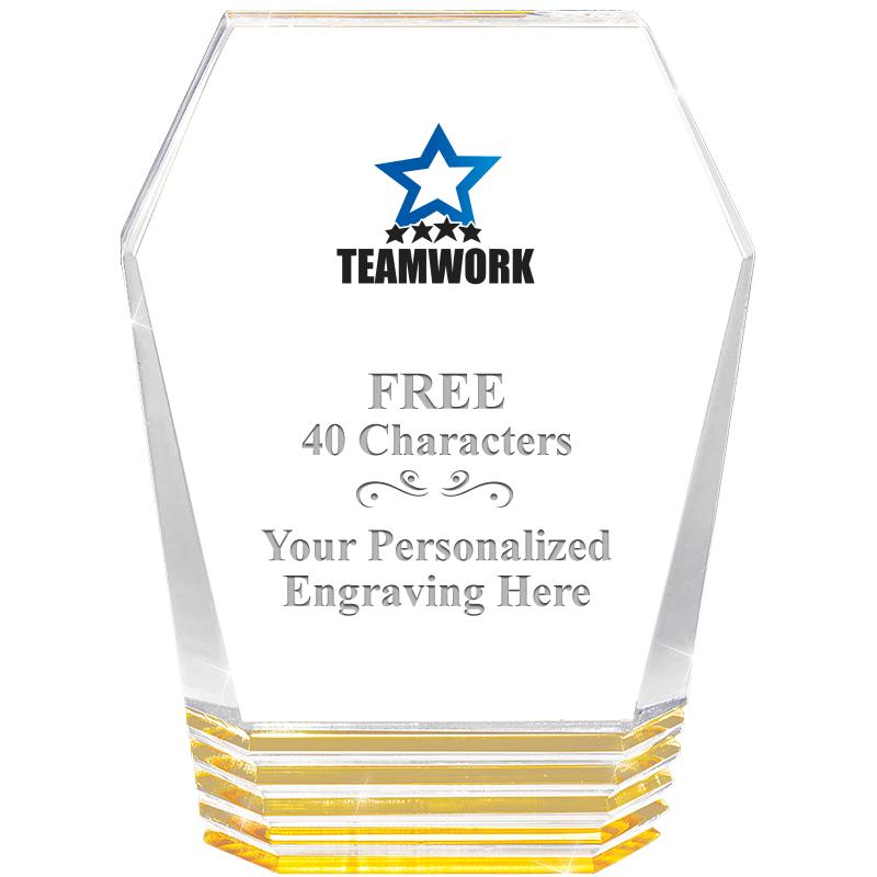 5" MONUMENT GOLD ROCKWELL ACRY