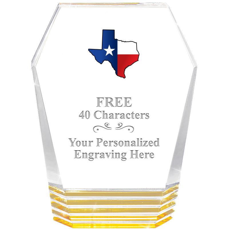 5" MONUMENT GOLD ROCKWELL ACRY