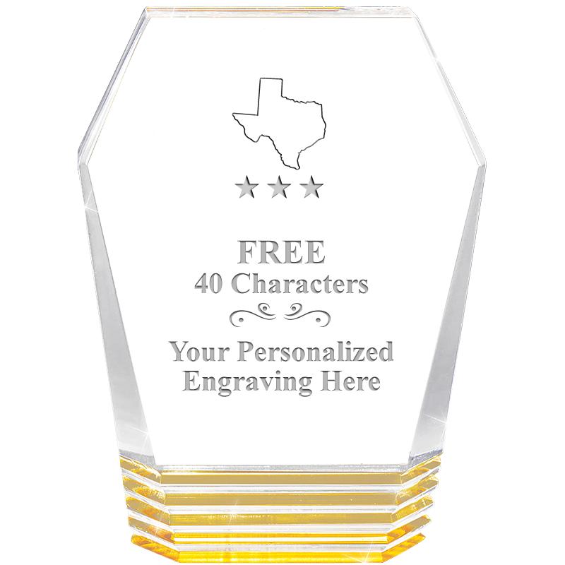 5" MONUMENT GOLD ROCKWELL ACRY