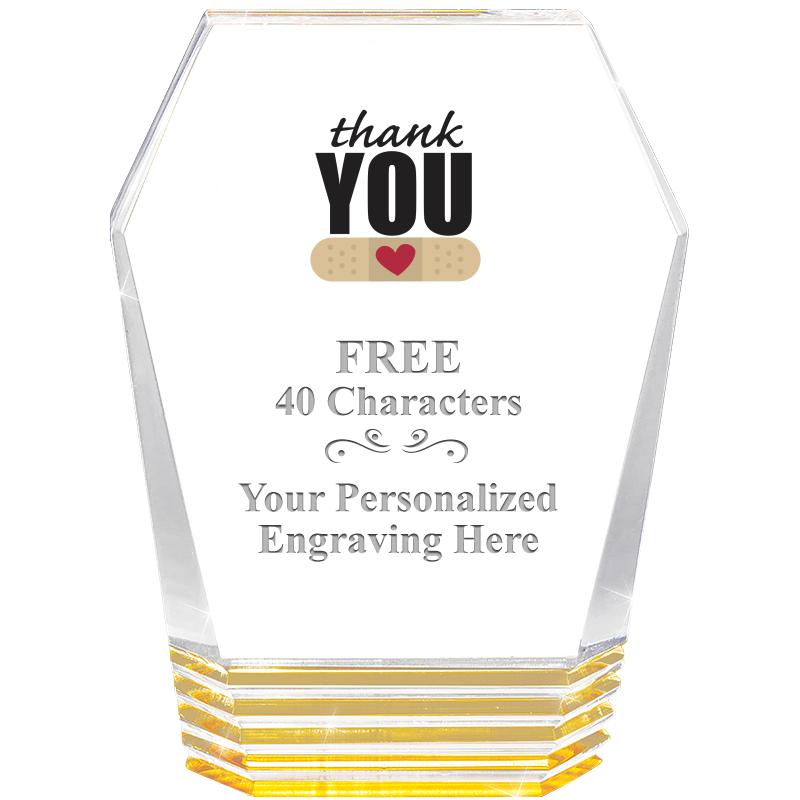 5" MONUMENT GOLD ROCKWELL ACRY