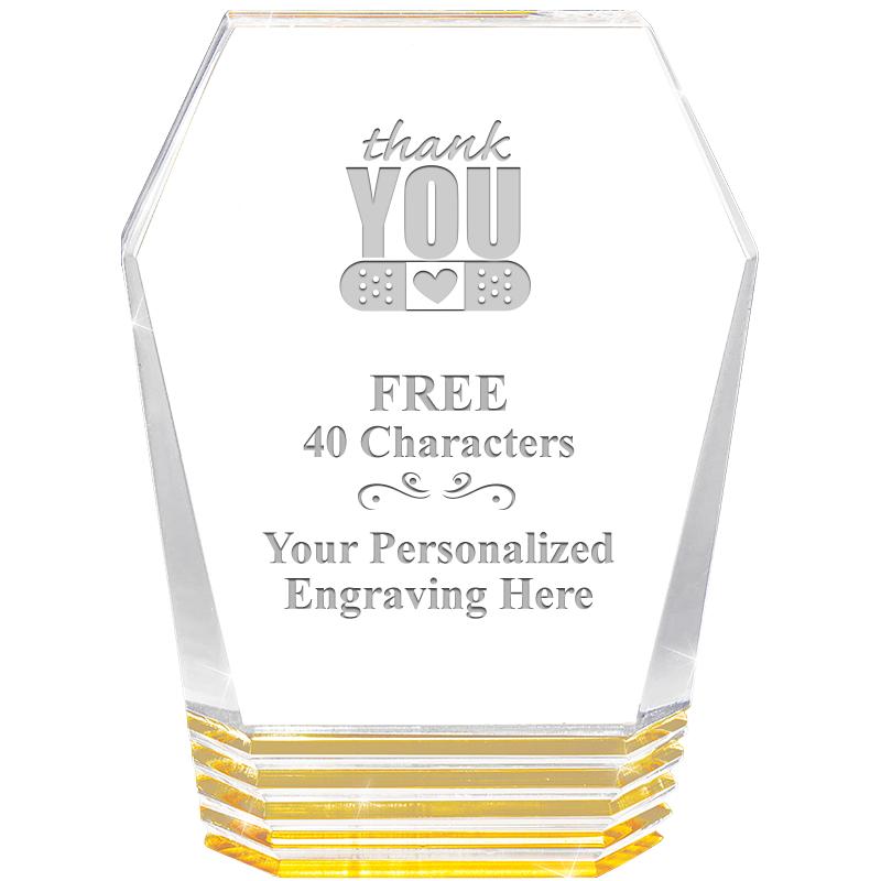 5" MONUMENT GOLD ROCKWELL ACRY