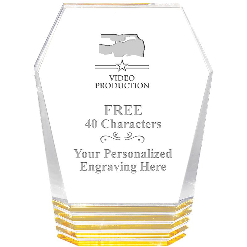 5" MONUMENT GOLD ROCKWELL ACRY