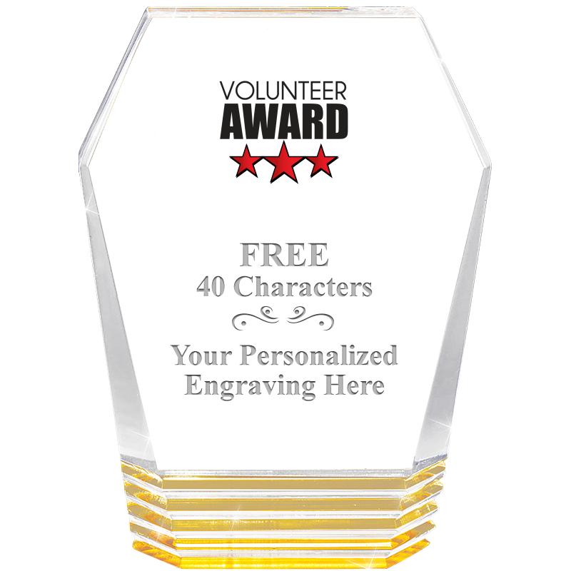 5" MONUMENT GOLD ROCKWELL ACRY