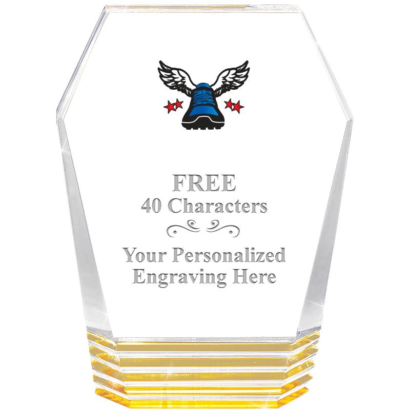 5" MONUMENT GOLD ROCKWELL ACRY