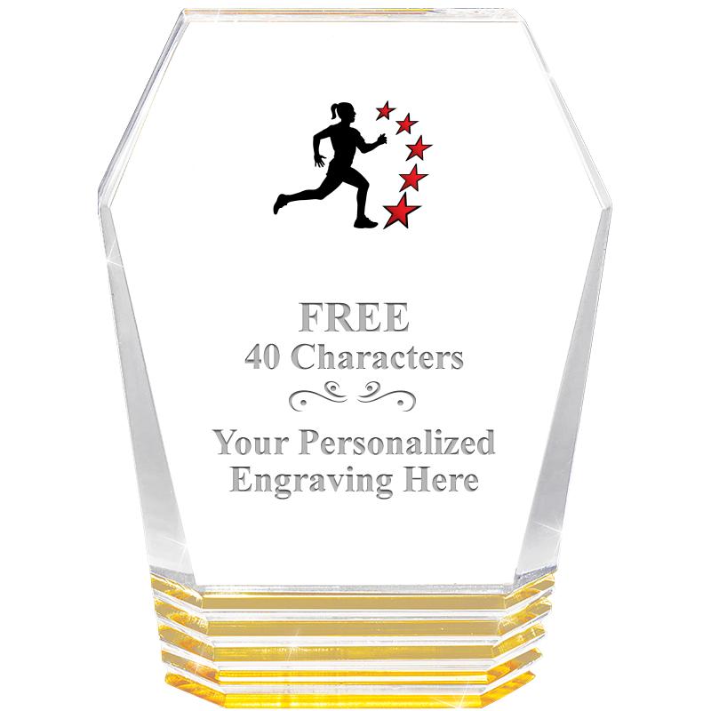 5" MONUMENT GOLD ROCKWELL ACRY