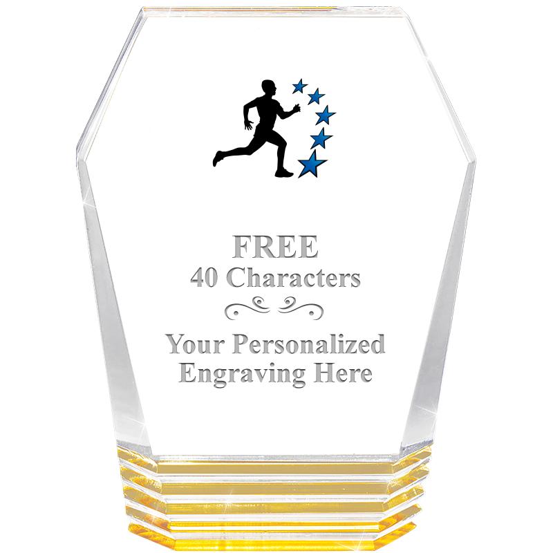 5" MONUMENT GOLD ROCKWELL ACRY