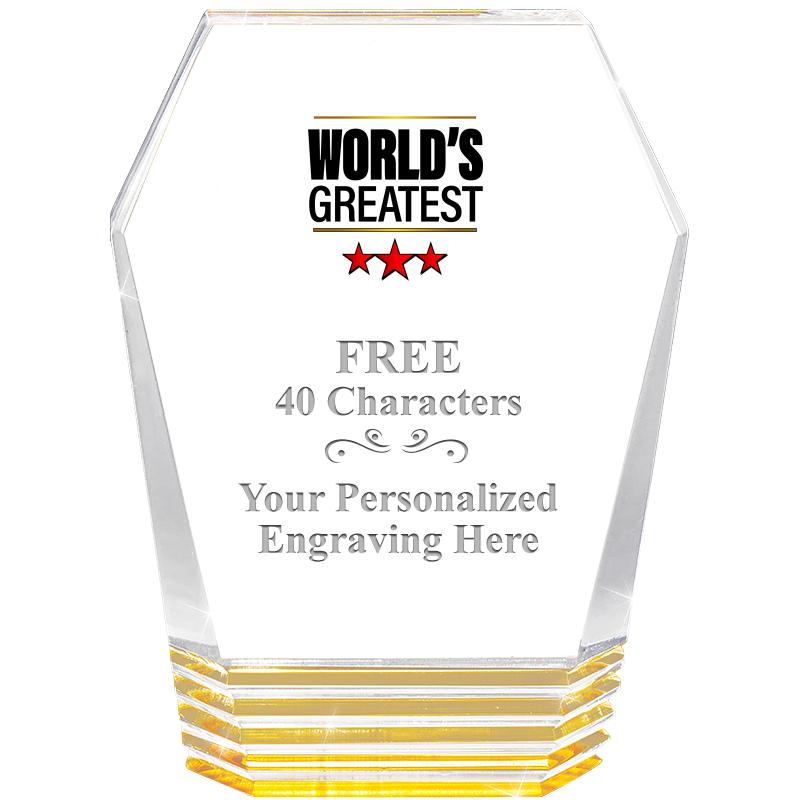 5" MONUMENT GOLD ROCKWELL ACRY