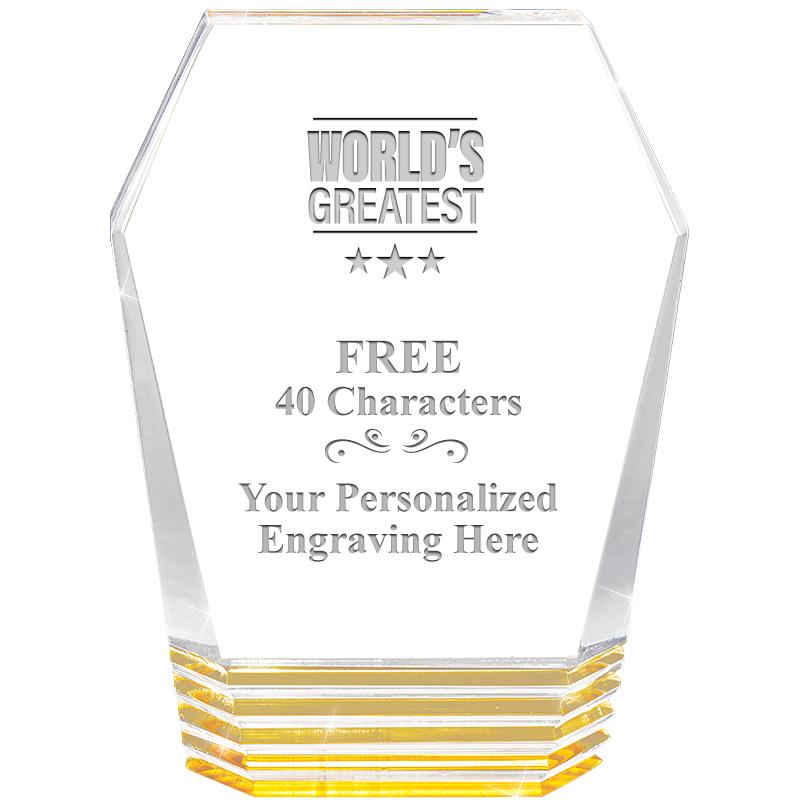 5" MONUMENT GOLD ROCKWELL ACRY