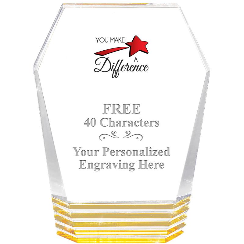 5" MONUMENT GOLD ROCKWELL ACRY