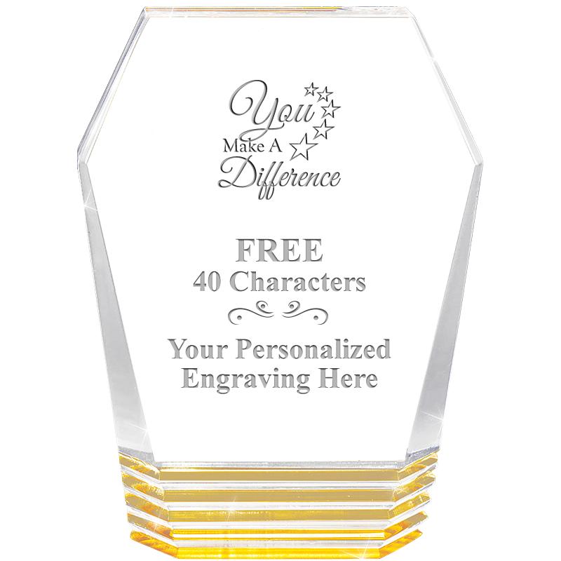 5" MONUMENT GOLD ROCKWELL ACRY