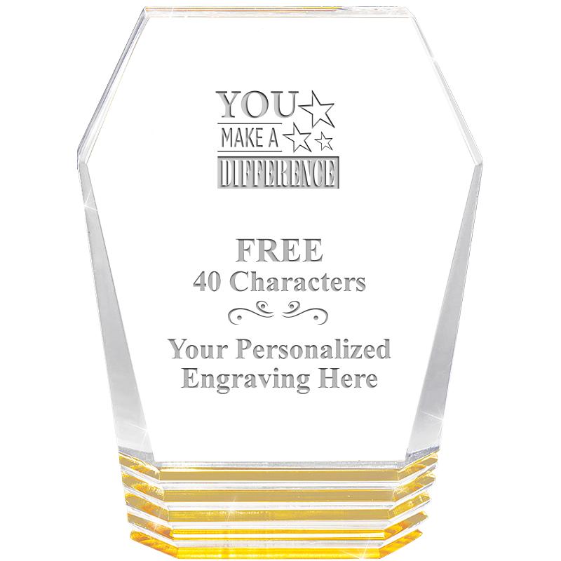 5" MONUMENT GOLD ROCKWELL ACRY