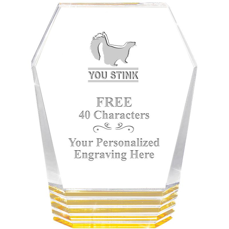 5" MONUMENT GOLD ROCKWELL ACRY